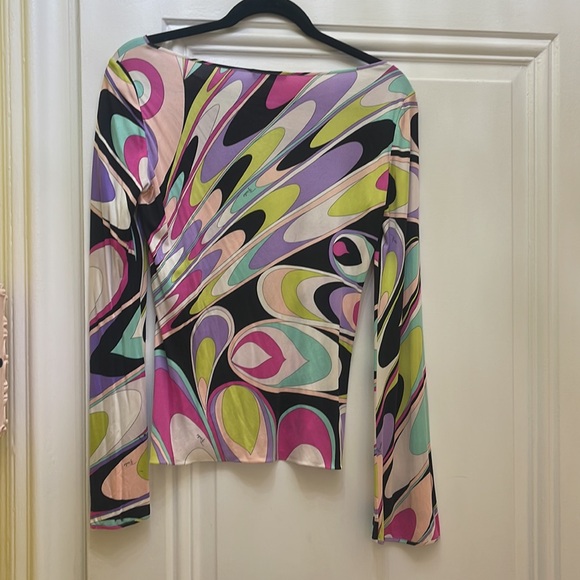 Vintage Emilio Pucci Multicolor Patterned Top - Picture 5 of 6